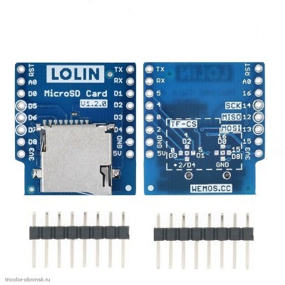 Шильд D1 mini модуль считывания micro SD карт V1.2.0