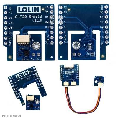 Шильд D1 mini датчик температуры и влажности SHT30 I2C V2.1.0 точность 3% RH и 0.3 гр.С