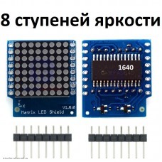 Шильд D1 mini модуль светодиодная точечная матрица 8х8 красная 3.3 and 5.0V HW790 TM1640