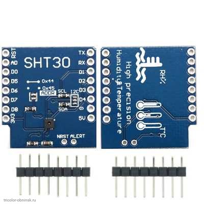 Шильд D1 mini датчик температуры и влажности SHT30 I2C точность 3% RH и 0.3 гр.С