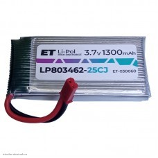 Аккумулятор Li-Pol LP803462 3,7V 1300 mAh высокотоковый для игрушек