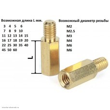 Стойка мама-папа M3 L=13 мм