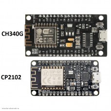 Wi-Fi ESP-12F NodeMCU V3 отличие CH340G и CP2102
