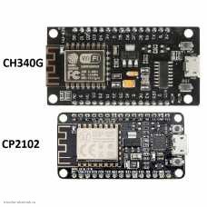 Wi-Fi NodeMCU V3 отличие CH340G и CP2102