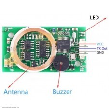 Модуль RFID (СКУД) двухчастотный 13.56 MHz и 125 KHz 5V UART 3pin Buzzer LED (S7941D)