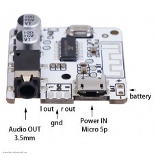 CONTROLLER Bluetooth V5.0 приемник USB-micro серый XY-BT