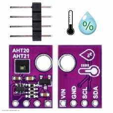 Датчик влажности и температуры воздуха цифровой 4pin I2C AHT21 5.0VDC пурпурный