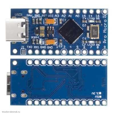 CONTROLLER ARDUINO PRO-micro ATMEGA32U4 16MHz 5V USB-C