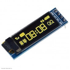 Модуль OLED-дисплея 128х32 0.91" SSD1306 желтый