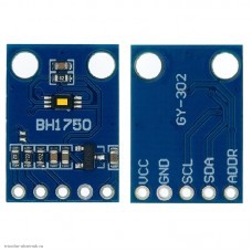 Датчик освещенности 5pin цифровой GY-302 чип BH1750FVI АЦП 16bit диапазон оцифровки 0-65535