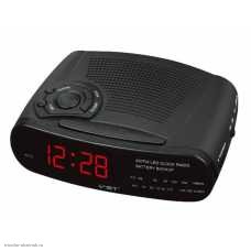Часы электронные VST-906-1 (будильник) питание 220v красный FM/AM радиоприемник