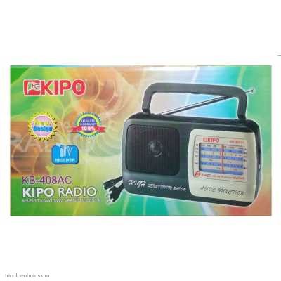 Радиоприемник KB-408AC KIPO=HAIRUN 2*R20 (не в компл.) AC 220V