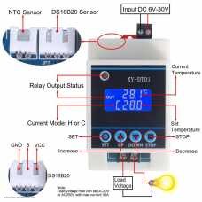 Терморегулятор XY-DT01 30A NTC & 18B20 6-30VDC