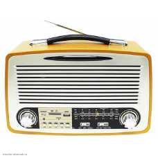 Радиоприемник KEMAI MD-1700BT РЕТРО BLUETOOTH/USB/SD AM. FM. SW питание от сети, аккумулятор, 4*LR20