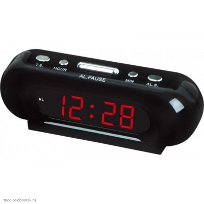 Часы электронные VST-716-1 (красный) (будильник)