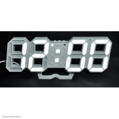 Часы электронные VST-883-6 (белый) (термометр, календарь, будильник)