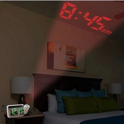 Часы электронные со светодидным проектором DS-8590L-4 зеленый