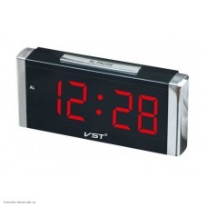 Часы электронные VST-731-1 (будильник) питание 220v (резервное питание 2*LR3) красный