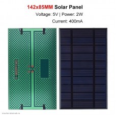 Датчик Solar модуль солнечная батарея 5V 400mA 2W 85х142 мм.