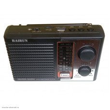 Радиоприемник HAIRUN HR-38BT 3 BANDS FM, AM, SW, BLUETOOTH, USB/TF PLAYER, фонарь на 1х18650 зарядка micro-USB