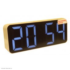 Часы электронные OS-003/6 (белый) (календарь,будильник,термометр)