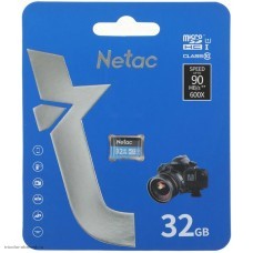 SDHC-карта 32GB Netac micro HC-I Class 10 (90МБ/с)