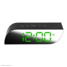 Часы электронные 018-4 (зеленый) (календарь,будильник,термометр)