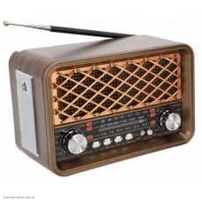 Радиоприемник HAIRUN HR-30BT 3 BANDS FM, AM, SW, BLUETOOTH, USB/TF PLAYER, фонарь на 1х18650 зарядка micro-USB