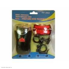 Фонари для велосипеда (комплект) FF-302 4 SLED 3+2 LR3