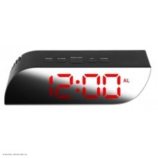 Часы электронные 018-1 (красный) (календарь,будильник,термометр)