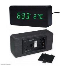 Часы электронные VST-862 (4*R3/5В 1000мА) зеленый