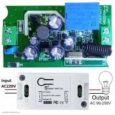 RF 433 MHz модуль дистанционного управления 1 канал 220V KR2201D код 1527 (2262) новая версия