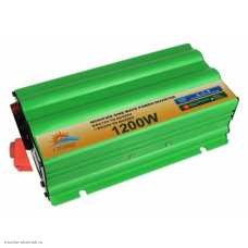 Инвертор 12-220 1200 Вт (с USB 1.0А) Солнце