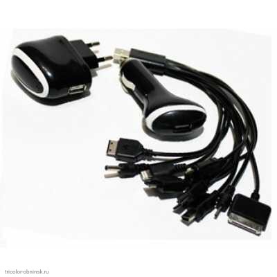 АЗУ+СЗУ 1000мА YZD-168-1 (mini/micro/iPhone 4-5-6/Nokia/Samsung/LG/Motorola/Sony)