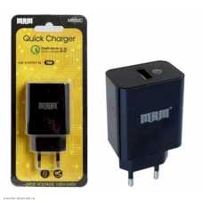 СЗУ 1xUSB 3100мА Quick Charge 3.0 (5В 3.0А/9В 1.8А/12В 1.5А) MRM MR30 черный