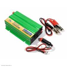 Инвертор 12-220 1000 Вт (с USB 1.0А) Солнце