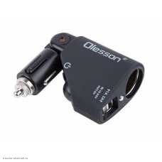 АЗУ 2xUSB 2000mA + гнездо прикуривателя, поворотное