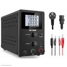 Лабораторный источник питания 3010 R-SPS3010D ЖКИ USB (30В 10А ) многооборотные регуляторы (импульсный)