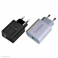 СЗУ 1xUSB 3000мА Quick Charge 3.0 (5В 3.0А/9В 1.8А/12В 1.5А) MR-S20 3-805 TURBO