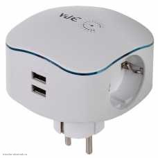 СЗУ 2xUSB ЭРА SP-3e-USB-2A 2*2000мА + разветвитель сетевой 3 гнезда 16А