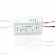 Блок питания для светодиодной ленты IP20 CX 6 W-ADP1 12v 6w пластик