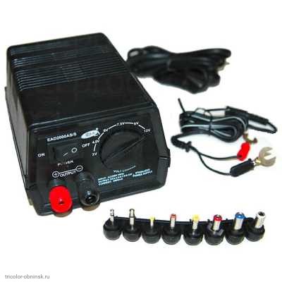 AC-AC адаптер 12V 2.0A с клеммами и набором штекеров