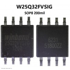 Микросхема памяти W25Q32FVSIG SOP8 200 mil