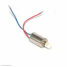 Бесщеточный электродвигатель 3.7V 6х10 мм. (610A) для квадрокоптера CW по часовой стрелке с шестерн.