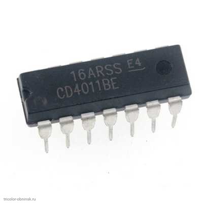 Микросхема CD4011BE  dip-14 цифровой потенциометр аналог К561ЛА7