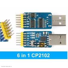 USB to TTL на базе CP2102 6 in 1