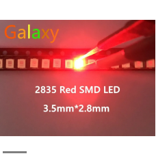 Светодиод smd 2835 Red 620nm (700mCd; U=2,6V; I=25mA) 1 штука