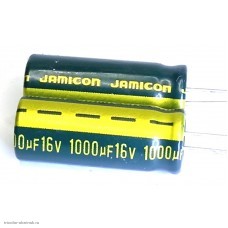 Конденсатор Jamicon 1000мкФ 16В (8x20) WL
