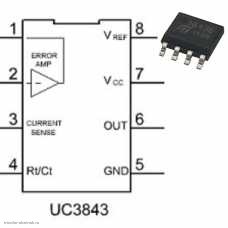 ШИМ контроллер UC3843B sop-8