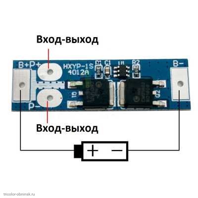 1S модуль защиты от перегрузки 17A разряда 2.5V, перезаряда 4.2V Iраб=12A 2MOSFET